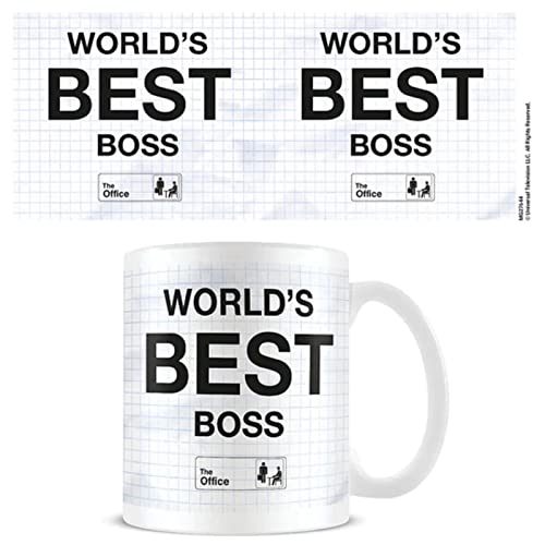 Pyramid International The Office Tasse (World's Best Boss-Design) in Geschenkbox – Offizieller Merchandise-Artikel