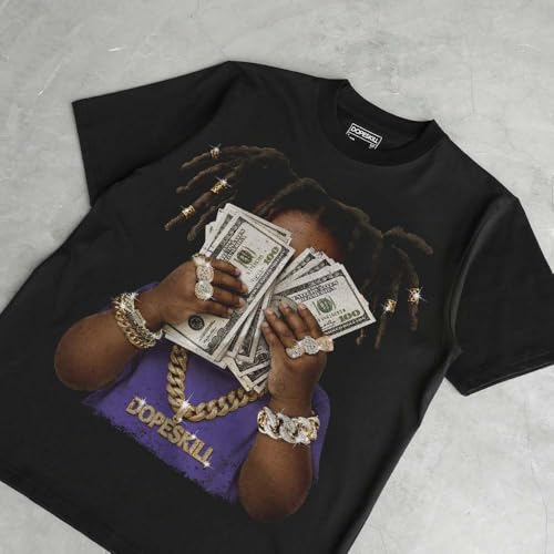 Image of DopeSkill Graphic Tee Streetwear Hip Hop Hypebeast Street Style Unisex T-Shirt Sneaker Colour Matching Shirts Swag Y2K Style
