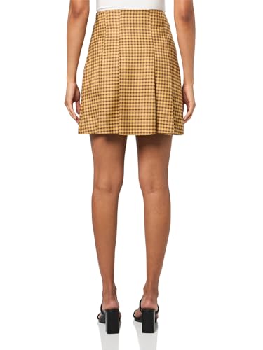 HUGO, Roballo Mini Check Skirt, Butternut Check, 22