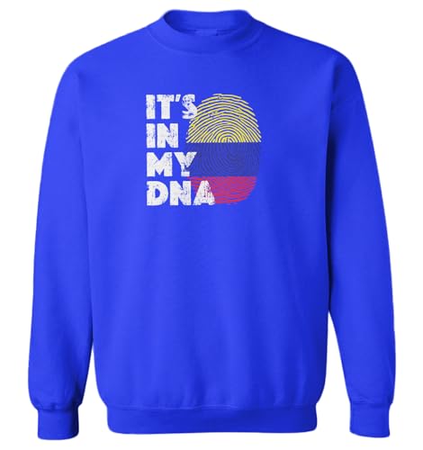 Haase Unlimited It's In My DNA Colombia Finger Print Toddler Fleece Crewneck Sweater