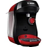 Bosch Tassimo Happy Friendly Multi-Drink Coffee Machine, TAS103E, 70+ Hot Beverages, OneTouch, Coffee Pod Maker, Intellibrew, Red