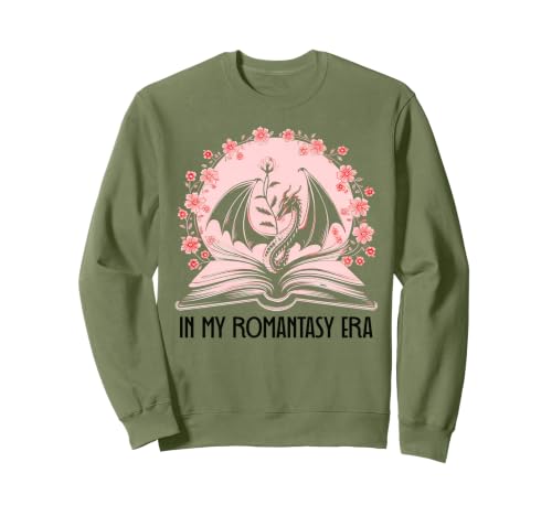 Book Dragon in My Romantasy Era Romance Fantasy Book Club Sweatshirt