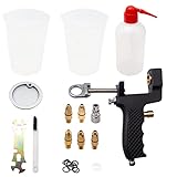 diseñado ergonómicamente Toplionace Pistola Neumática de Pulverización de Aire para Gel Coat, Pulverizador de Aire para Pintar FRP Reforzado con Fibra con Boquillas de 3/4/5/5.6/6.2mm