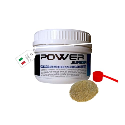 Power Junior 125 Complément Alimentaire pour Chiots - Calcium - Vitamines - Ferments Lactiques - Probiotiques
