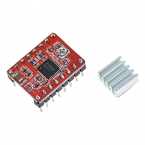 Lysee 3D Printer Parts & Accessories - 3D Printer Control Board Kit 2560 R3 Improved Board + Ramps 1.4 + 4988 Driver with Heat Sink - (Color: Red)