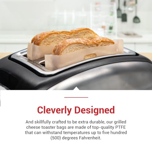 image for Cooks Innovations Reusable Toaster Bag - Toaster Bags for Grilled Chee