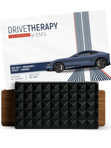 EM5 Aromatherapy Car Perfume Natural Gel | Non-Toxic | Lasts Upto 60 Days | Car Air Freshener Sea Salt, Bergamot, Peach & Orange | Spill Proof Multipurpose Air Freshner | 200g