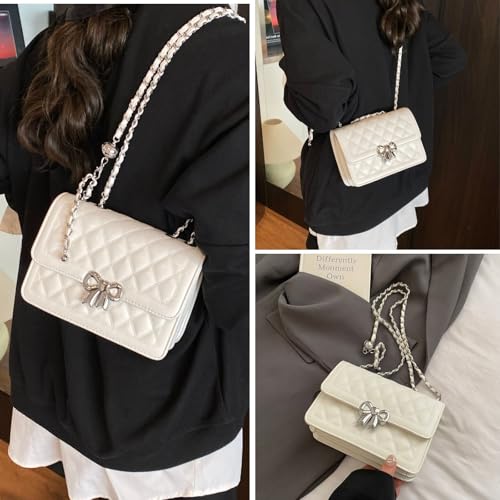 Image of Travistar Crossbody Bags for Women Small Handbags PU Leather Shoulder Bag Purse Evening Bag Quilted Satchels with Chain Strap