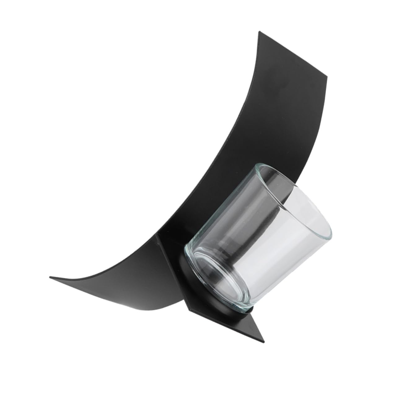 Cabilock 1pc Candlestick L Brackets for Shelves Rustic Decorations Scented Candles Decorative Candle Sconces Metal Brackets Black Candle Sticks Holders Candle Stand Iron Candle Holder Arc