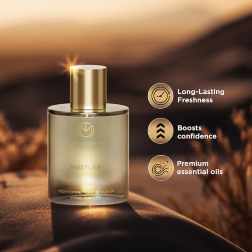 Image of The Man Company Hustler Citrus Perfume For Men - 100Ml | Premium Long-Lasting Fragrance Body Spray | Edp For Men (Eau De Parfum)