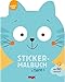 Kreativ Kids – Sticker-Malbuch Tiere: Mit 60 Stickern