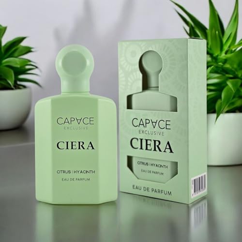 CAPVCE EXCLUSIVE CIERA Eau de Parfum para mujer, 100 ml, aroma revitalizante con cítricos y jacinto, 100 ml