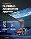 XGIMI MoGo 4 Laser Handy Beamer mit Akku, 550 ISO-Lumen, Outdoor Mini Projektor mit 360° Ständer, 2,5 Std Wiedergabe, Google TV & Netflix, Harman Kardon Sound, inkl. 4 Filter