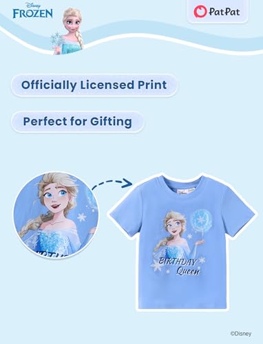Disney Stitch Marvel Minnie Mickey Elsa Birthday Girls/Boy Shirt Short Sleeve Cotton Tee Toddler to Big Kid Outfit 2-13Y2
