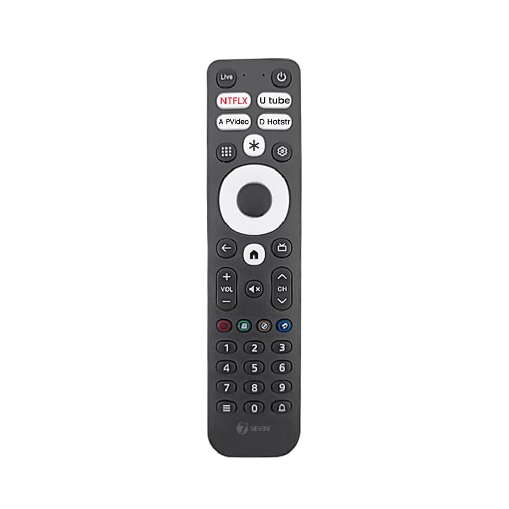 7seven® compatible with airtel xstream ip tv remote control suitable for smart xstream iptv set top box non voice command with hotkeys - match key by key exactly with existing remote