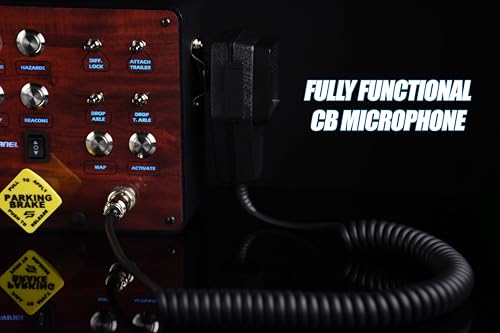 Image of Classic 2 Button Box for ATS /ETS2 (American Truck Simulator /Euro Truck Simulator) (Premium Woodgrain Finish with CB Communications)