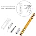 BBTO 4 Pcs Craft Knife Hobby Knife with 40 Pieces Stainless Steel Blades Kit for Cutting Carving Scrapbooking Art Creation(Yellow, Red, Blue, Rose Red)