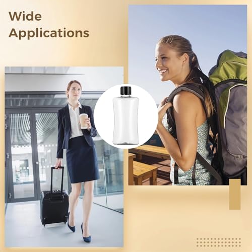 50 frascos de viagem de 100 ml com tampa flip – Recipientes de plástico transparente de 100 ml, fras