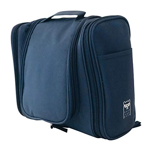 Hanging Travel Toiletry Bag by Love Soy Chai (Blue)