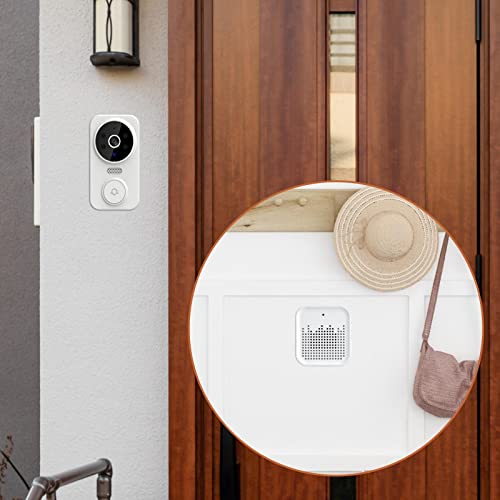 Fenteer Campainha de porta com carrilhão de vídeo remoto carrilhão de porta de campainha para loja d