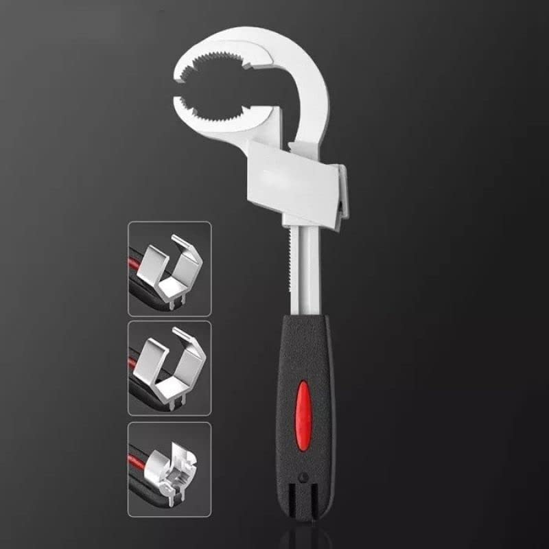 Yeqoo Universal Adjustable Double-Ended Wrench Multifunctional Bath Wrench Aluminium Alloy Open End Spanner Bathroom Repair Hand Tool - Image 2