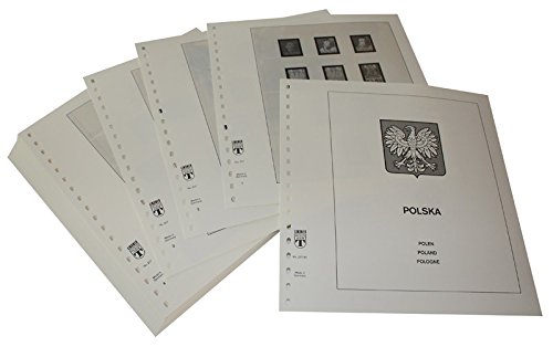 Feuilles Pologne République 1944-1952 LINDNER pour album de timbres d'époque