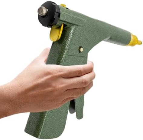 Tire Repair Gun Kit Iron Puncture Patch Tool with Mushroom Plugs Nozzles Bleeder Compatible with Quick Flat Tire Fix