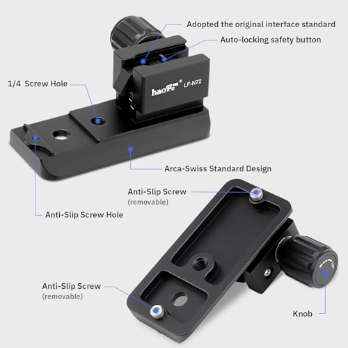 image for Haoge LF-N72 Lens Collar Replacement Foot Tripod Mount Ring for Nikon 