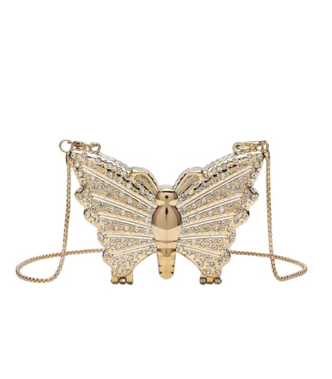 Butterfly Shape Rhinestone Crossbody Clutch Bag, Pink-picture-28