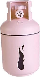 Mini humidificateur 4 en 1 réservoir d'essence Sonic Brume Pulvérisateur Purificateur d'air avec ventilateur de lumière USB Rose