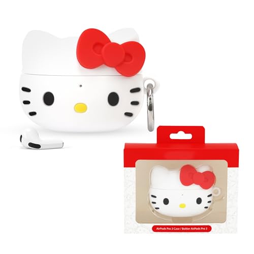 iFace Hello Kitty and Friends Cute Case [ Compatible with AirPods Pro 3] - Kawaii Silicone Protective Cover [Carabiner Clip Included] [Wireless Charging] Hello Kitty
