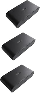Detector de Rotura de Cristales por Vibración Inalámbrico de 3 Piezas de 433 MHz, Sensibilidad Ajustable, Compatible con para Sistemas de Alarma, Color Negro.