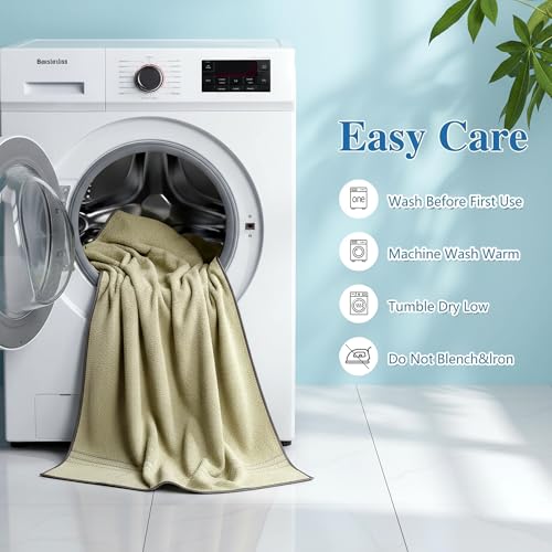 Image of Cortina Premium Solid Towels for Bath 70 x 140 cm 500 GSM Microfiber Bath Towels, Ultra Soft, Highly Absorbent & Quick Dry for Gym, Beach & Bathroom Towels for Men, Women & Kids Color : Beige