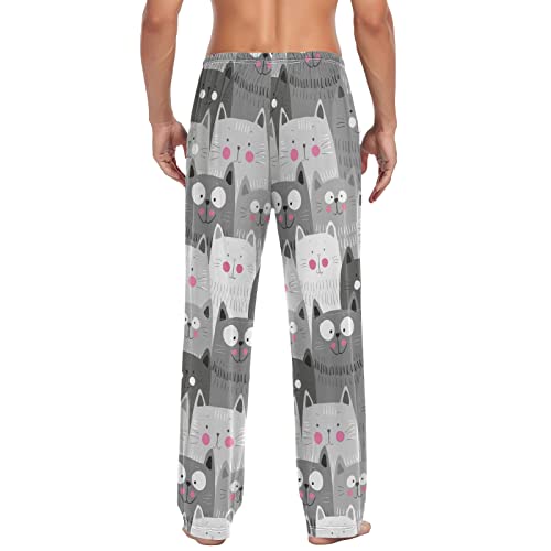 Camouflage Anchor Pajama Pants for Men With Pockets and Drawstring - Lounge Bottoms, Sleep PJ2