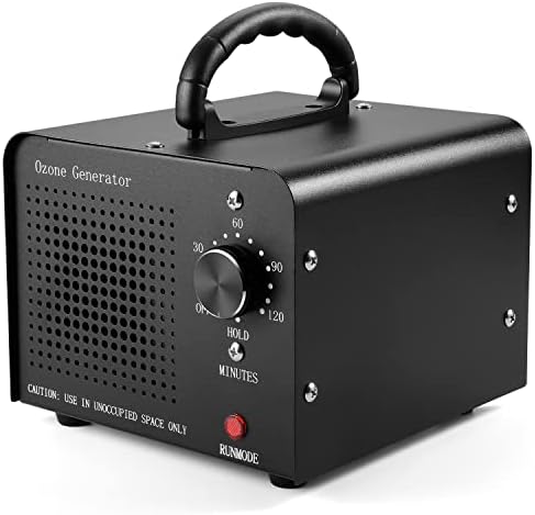 Tiiroy 0zone Machine 30000mg 0zone Generator for Home Car Smoke Pet Odor (Black)