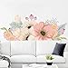Wasser Bunte Blumen Wandaufkleber Haus Dekoration Schlafzimmer Wohnzimmer Dekoration Abnehmbare Wohnkultur Pvc Blumenaufkleber