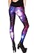 RedExtend Women's Digital Print Cosmic Galaxy Tight Stretch Leggings