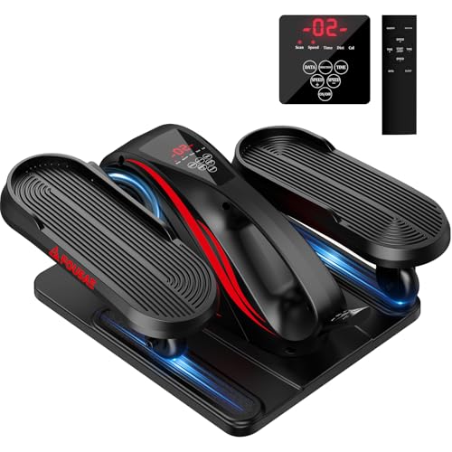 FOUSAE Velo Elliptique, Mini Vélo Elliptique Électrique pour la Maison 2 en 1 avec 15 Vitesses Réglables et 3 Modes Automatiques, Exerciseur de Pédales pour Seniors et Adultes avec Télécommande