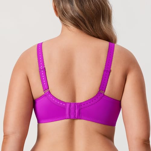 Image of DELIMIRA Women's Lace Minimizer Full Coverage Bras | Plus Size, Underwire, No Padding Unlined, Classic