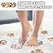 Dormercy 12PCS Non-Slip Bathtub Stickers, Cat’s Claw-Shaped Bath Tub Stickers, Anti Slip Shower Stickers, Prevent Slipping Grips for Floor Stand