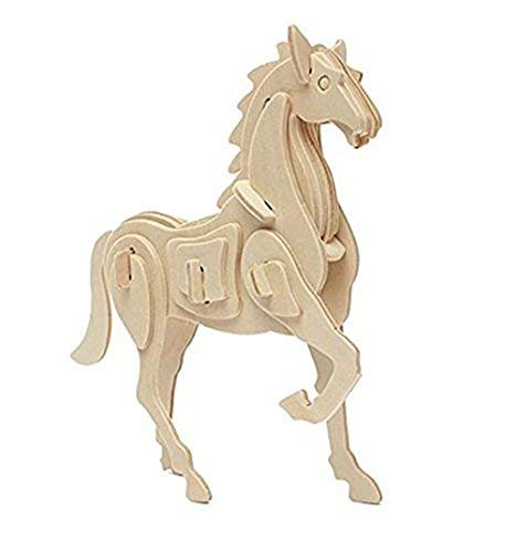 3D Diy Horse Construction Model Assemble Puzzle Wood Model Kit Set Toy For Kids And Adult #TOP3