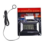 Mini Termometro Digitale Per Auto Con Display LCD Per Uso Interno Ed Esterno Dotato Di Cavo Da 1 5 Metri E Monitor Portatile