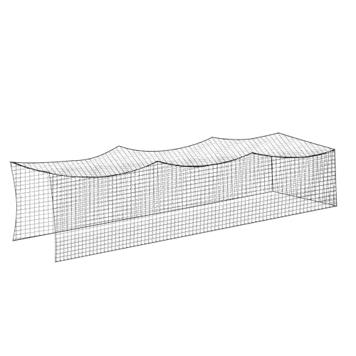 Aoneky Nylon 10x10x35ft/12x12/55ft Baseball Batting Cage Netting - Small Pro Garage Softball Batting Cage Net (10x10x35ft(HxWxL), NET ONLY)