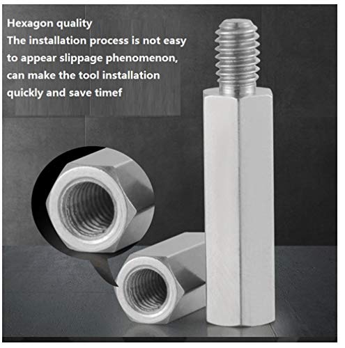 Goujon hexagonal M3 colonne de fer une tête entretoise châssis - 5