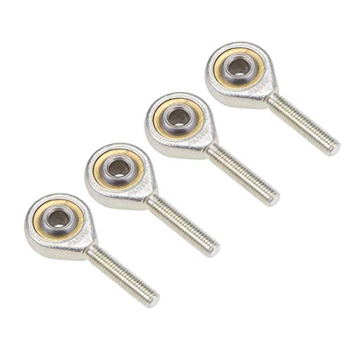 DealMux 5 mm Cojinete de extremo de varilla M5x0,8 mm Extremos de varilla Rótula macho Rosca derecha 4 piezas