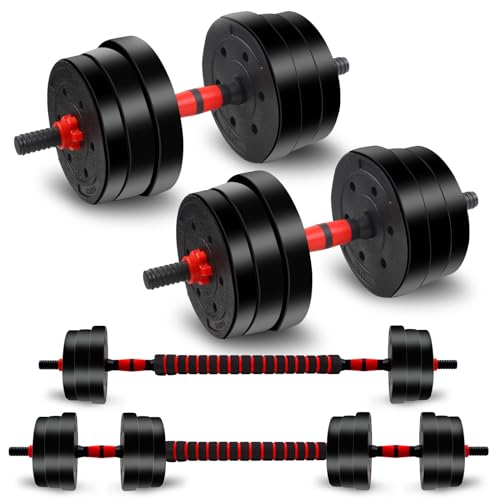 Adjustable 40lbs 3-in-1 Dumbbell Set