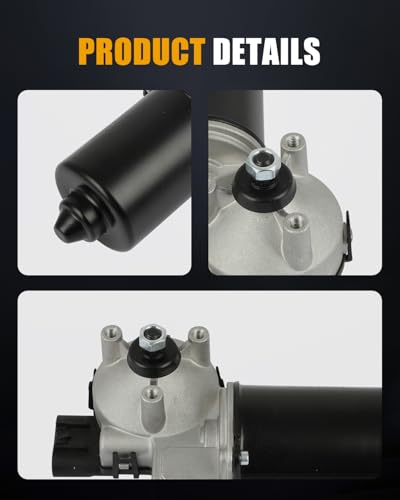 Image of ROADFAR Front Windshield Wiper Motor for Ram for 1500 2500 3500 2014-2017 | Fit For Dodge For Ram 1500 2009 2010|For Ram For 4500 For 5500 2015 2016|Replace 68050422AC|68050422AB|68050422AD|4 Pins