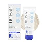 Sea Magik - Face Scrub Exfoliator, Soothing and Replenishing, Infused with Hydrating Dead Sea Salt and Salicylic Acid, Moisturising, Suitable for All Skin Types, Vegan, Cruelty Free (75ml)