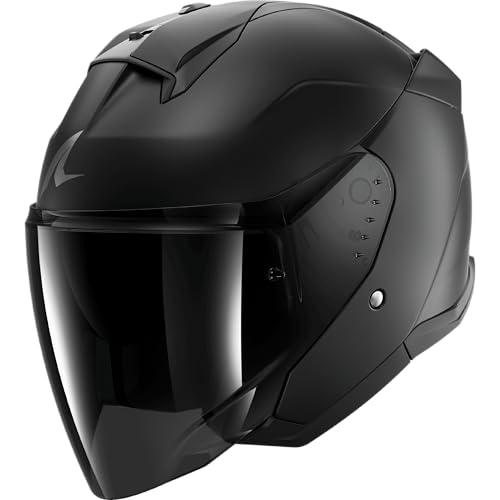 Shark, Casque Moto Jet SKWAL Jet Dark Shadow Black Mat Titan A08, L
