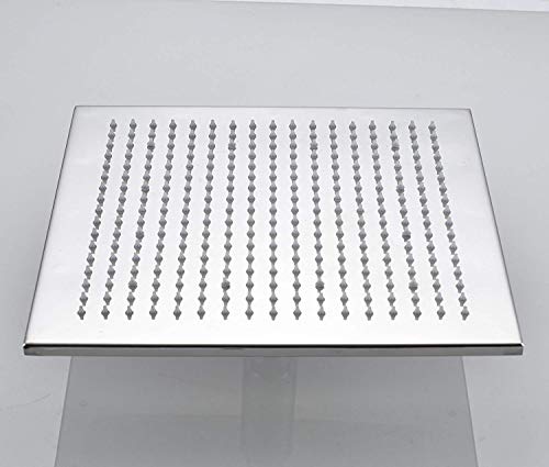 Rozin Chrome Finish LED Colors 12 Inches Top Shower Head Chrome Brass Rainfall Over-head Sprayer - Thumbnail 4